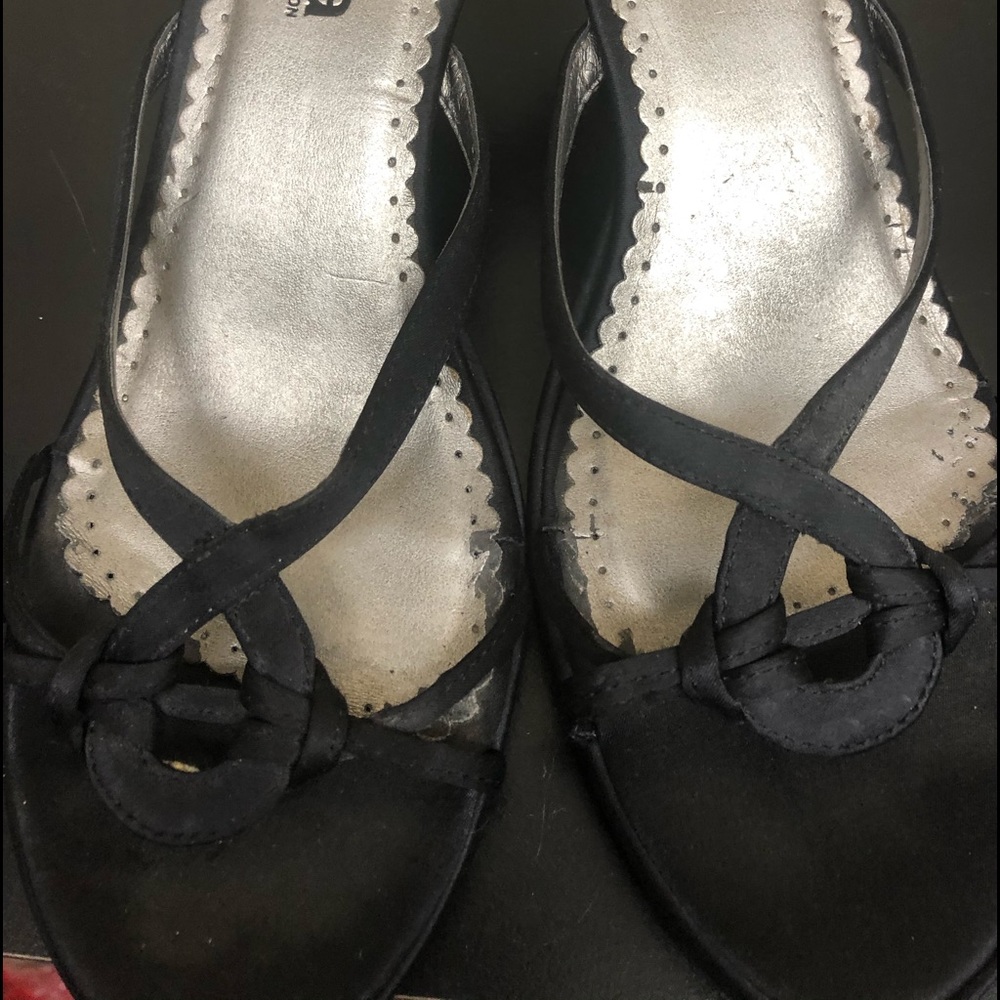 Black heels Size 6 1/2 with 2 inch heel